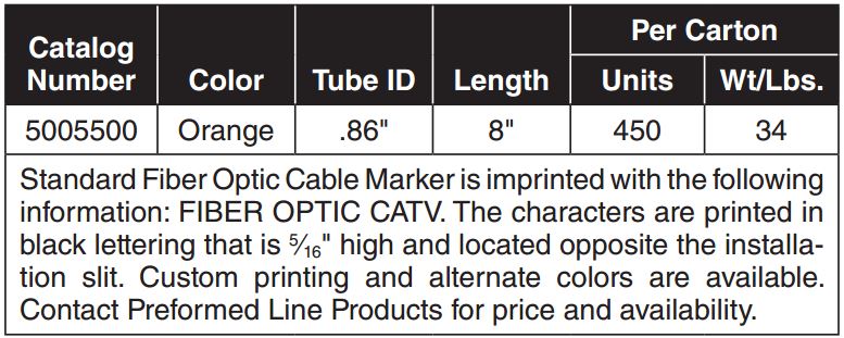 Fiber Optic Cable Marker