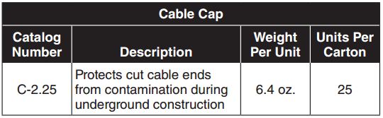 Cable Cap